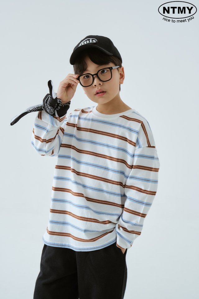 Nice To Meet You - Korean Children Fashion - #kidsstore - Candy Stripe Tee