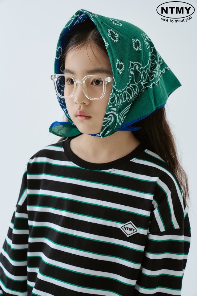 Nice To Meet You - Korean Children Fashion - #kidzfashiontrend - NT Mark Stripe Tee - 9