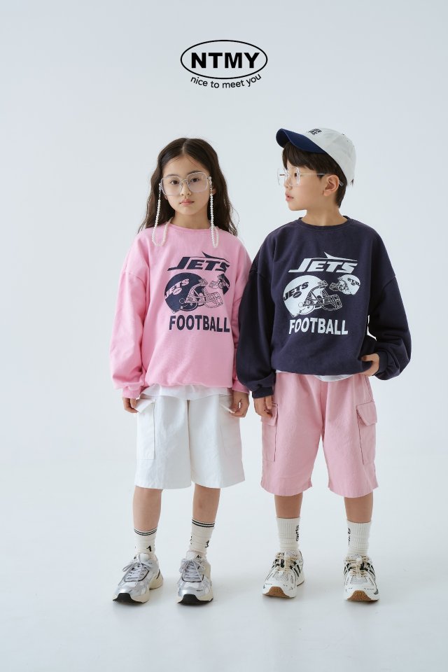 Nice To Meet You - Korean Children Fashion - #littlefashionista - Football Sweatshirts