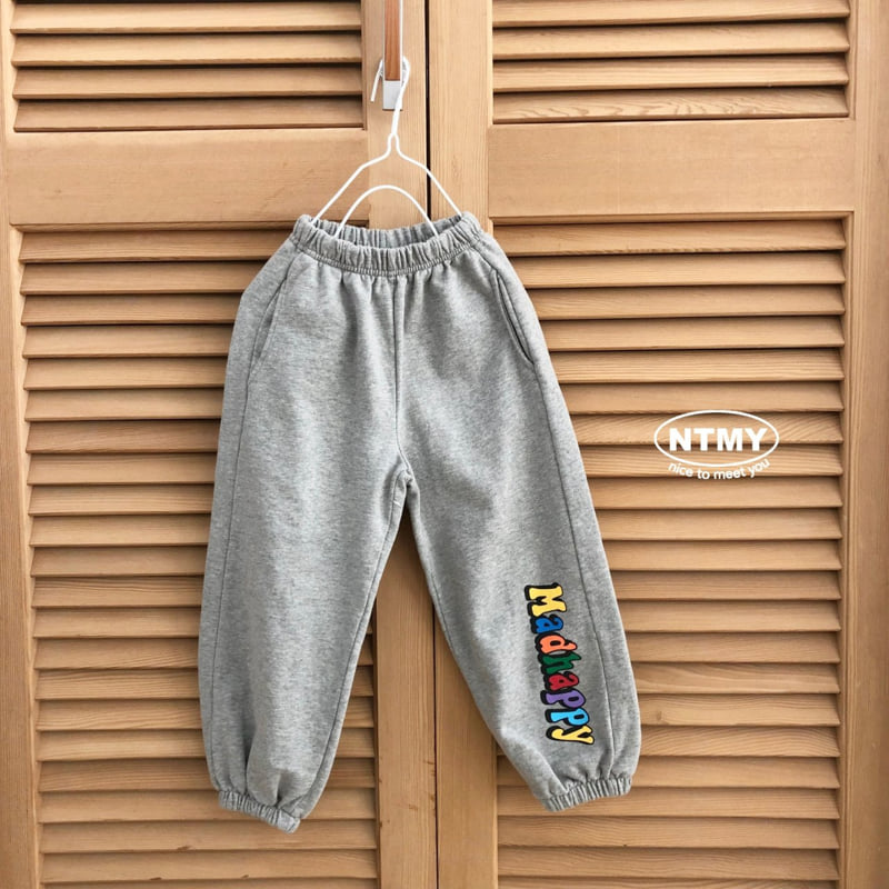 Nice To Meet You - Korean Children Fashion - #magicofchildhood - Happy Jogger Pants - 10