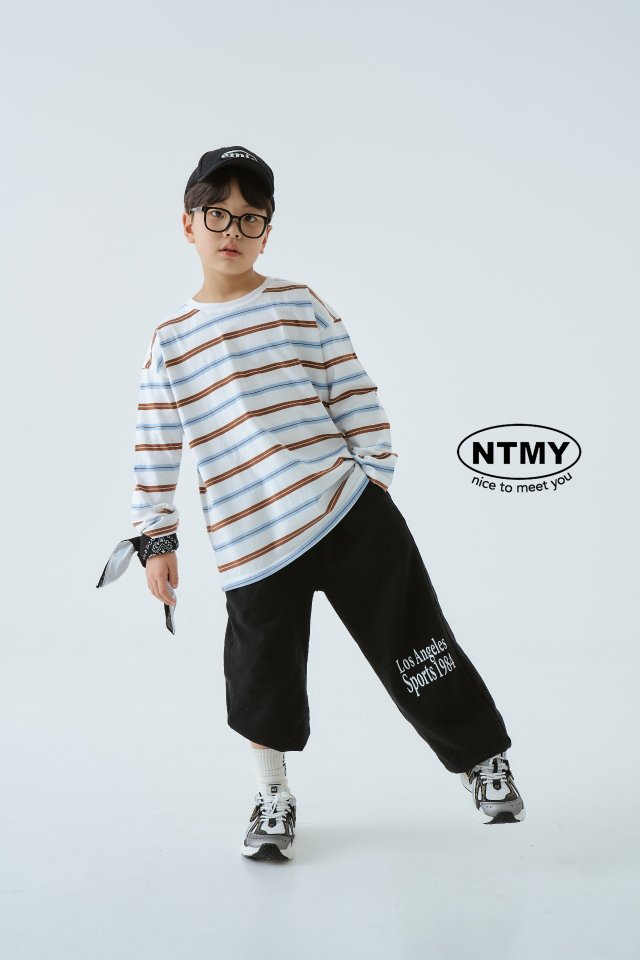 Nice To Meet You - Korean Children Fashion - #magicofchildhood - Candy Stripe Tee - 5