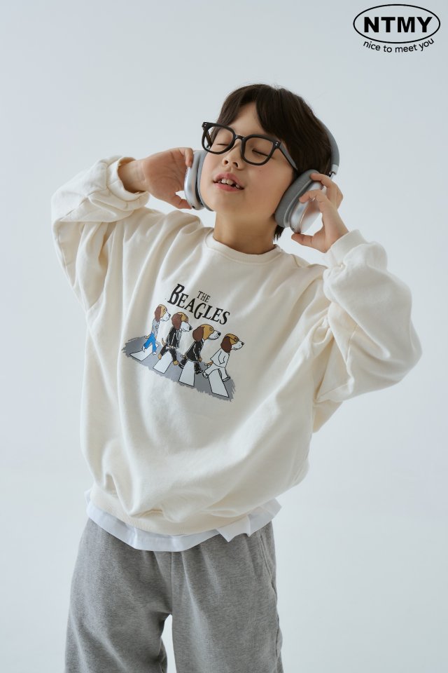 Nice To Meet You - Korean Children Fashion - #littlefashionista - Beagle Sweatshirts - 4