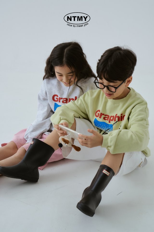 Nice To Meet You - Korean Children Fashion - #minifashionista - Graphic Sweatshirts - 10