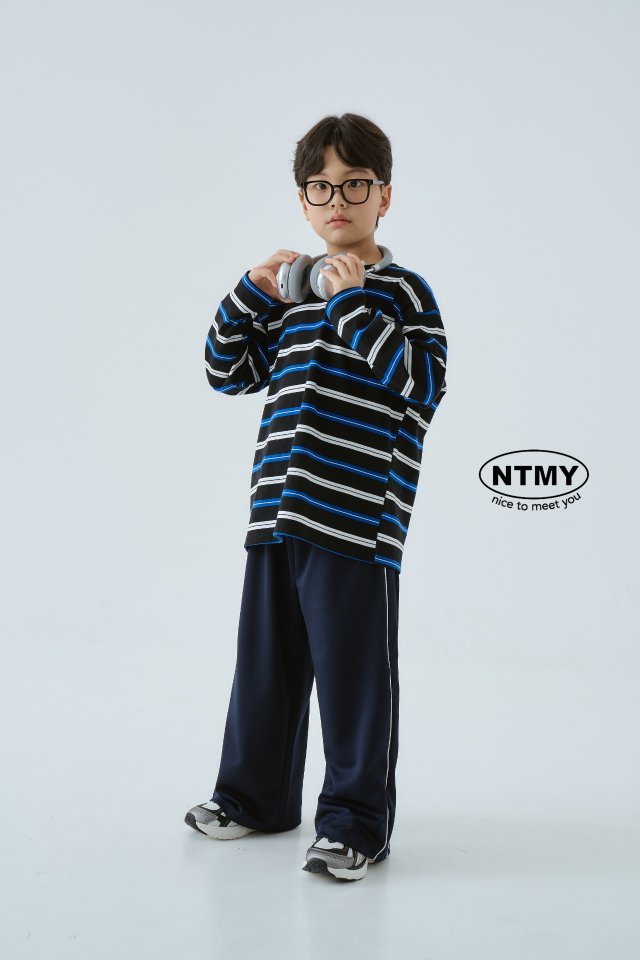 Nice To Meet You - Korean Children Fashion - #stylishchildhood - Candy Stripe Tee - 10