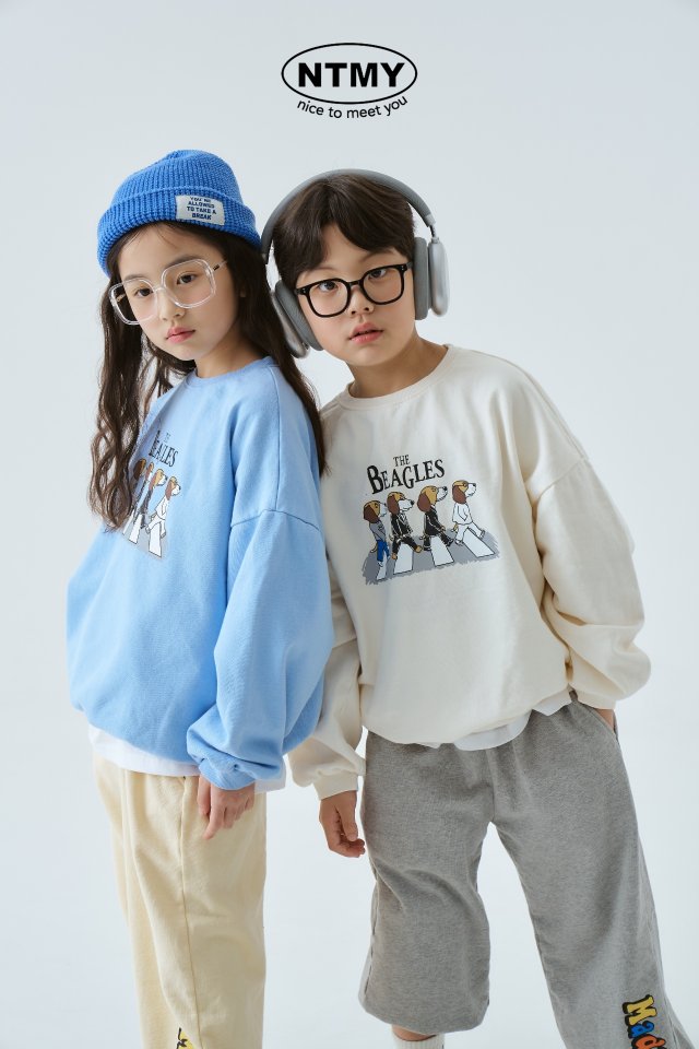 Nice To Meet You - Korean Children Fashion - #todddlerfashion - Beagle Sweatshirts - 7