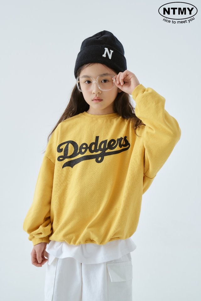 Nice To Meet You - Korean Children Fashion - #prettylittlegirls - Dodgers Sweatshirts - 4