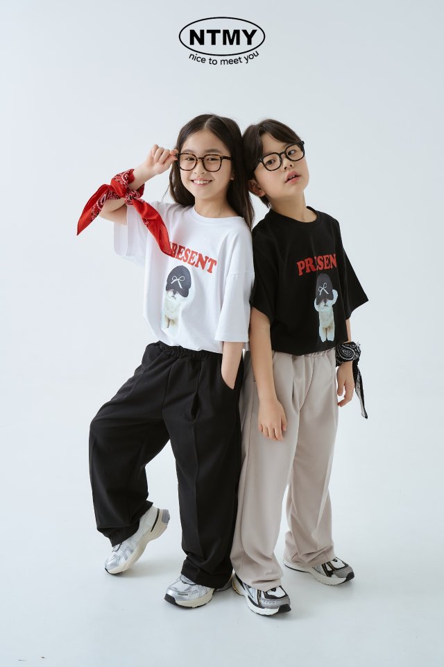 Nice To Meet You - Korean Children Fashion - #toddlerclothing - Dog Tee