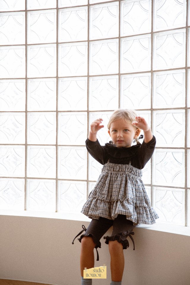 Nounou - Korean Children Fashion - #childofig - Check Balloon Vest - 8