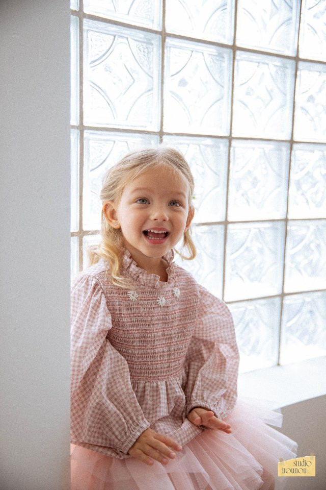 Nounou - Korean Children Fashion - #childrensboutique - Flower Lily Blouse (L-XL)