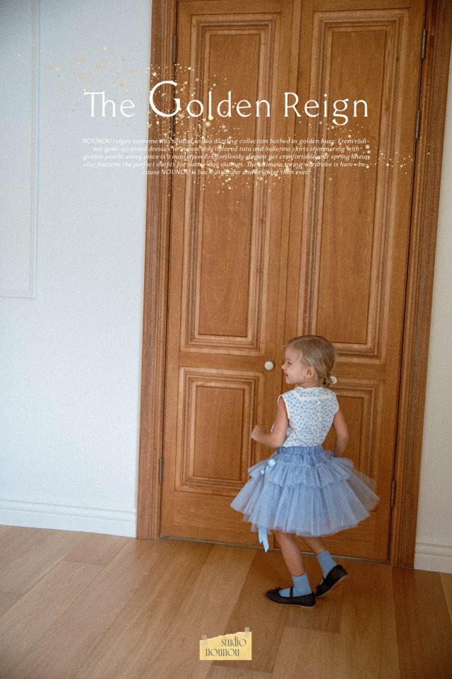 Nounou - Korean Children Fashion - #kidsshorts - Gold Tutu Skirt (L-XL) - 3