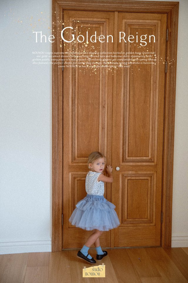 Nounou - Korean Children Fashion - #prettylittlegirls - Gold Tutu Skirt (L-XL) - 10