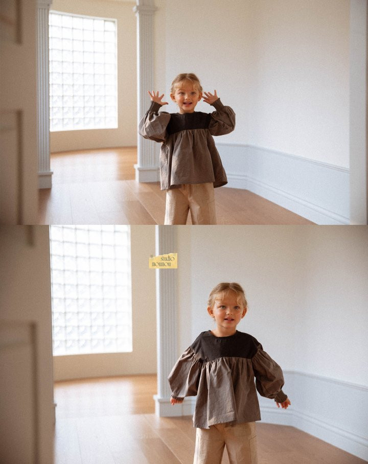 Nounou - Korean Children Fashion - #toddlerclothing - Combi Blouse (L-XL) - 4