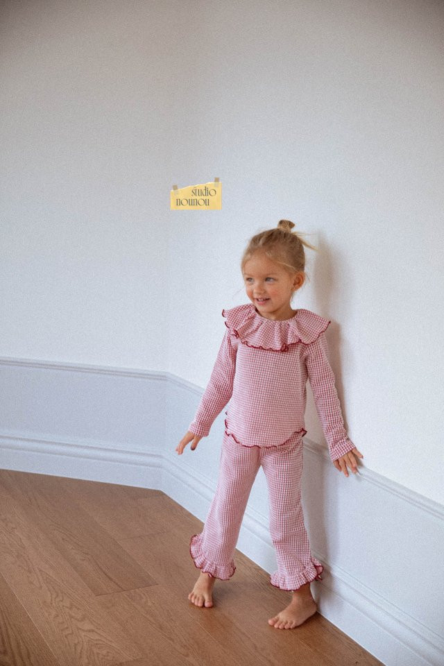 Nounou - Korean Children Fashion - #todddlerfashion - Cheek Top Bottom Set - 7