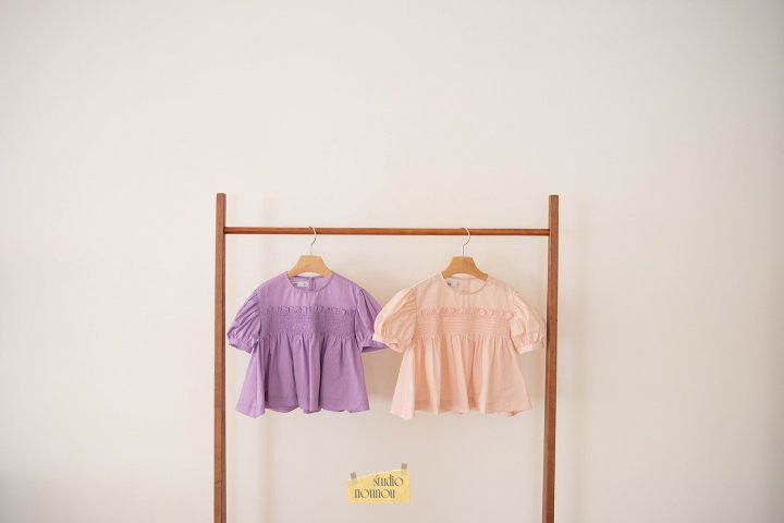 Nounou - Korean Children Fashion - #toddlerclothing - Grape Blouse
