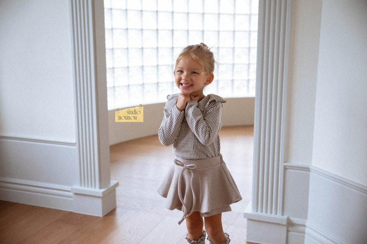 Nounou - Korean Children Fashion - #toddlerclothing - Cheek Top Bottom Set - 8