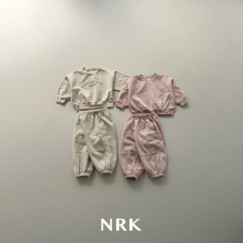Nrk - Korean Children Fashion - #Kfashion4kids - Wood Top Bottom Set