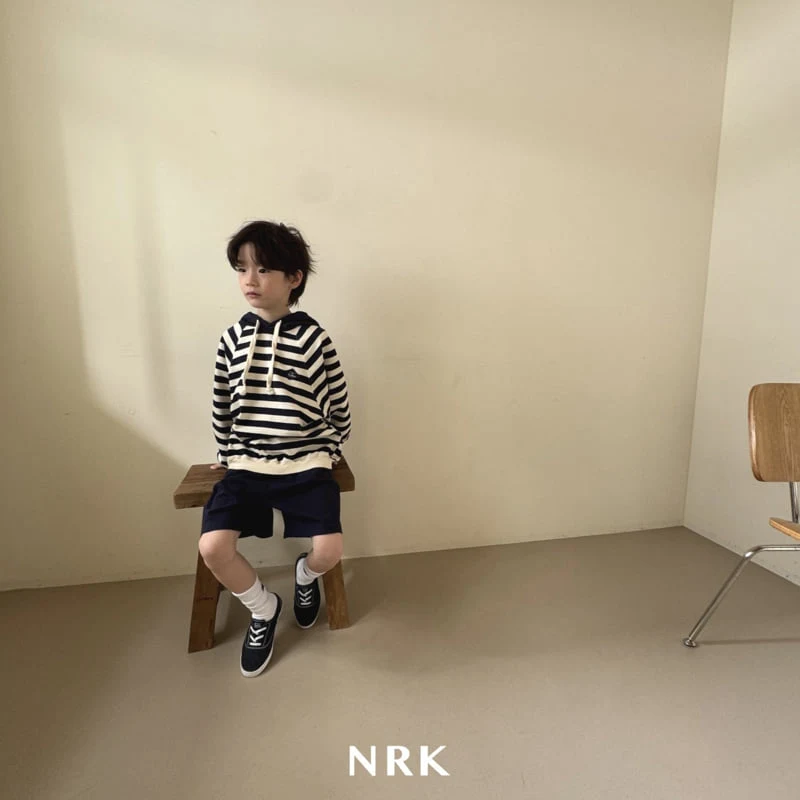 Nrk - Korean Children Fashion - #Kfashion4kids - Stripe Hood Top Bottom Set - 7