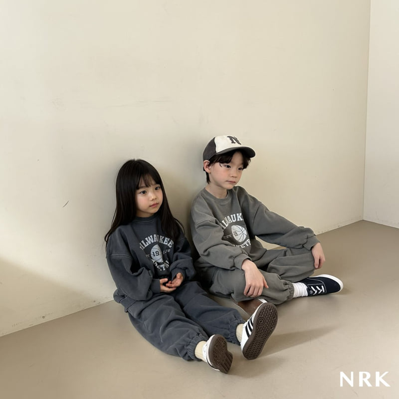 Nrk - Korean Children Fashion - #Kfashion4kids - Pigment Top Bottom Set - 5