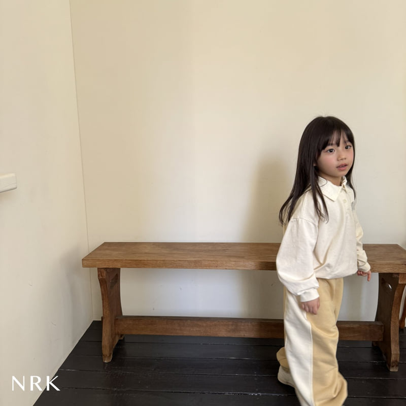 Nrk - Korean Children Fashion - #discoveringself - Love Collar Top Bottom Set - 11