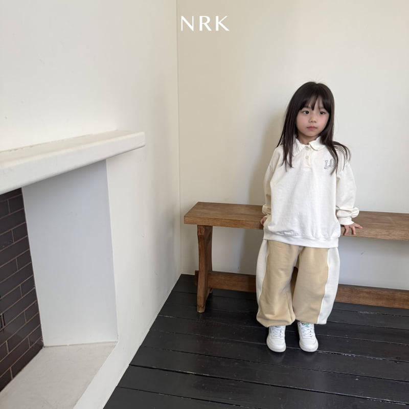 Nrk - Korean Children Fashion - #fashionkids - Love Collar Top Bottom Set - 12