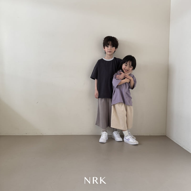 Nrk - Korean Children Fashion - #kidsshorts - Ribbed Short Sleeve Tee - 8