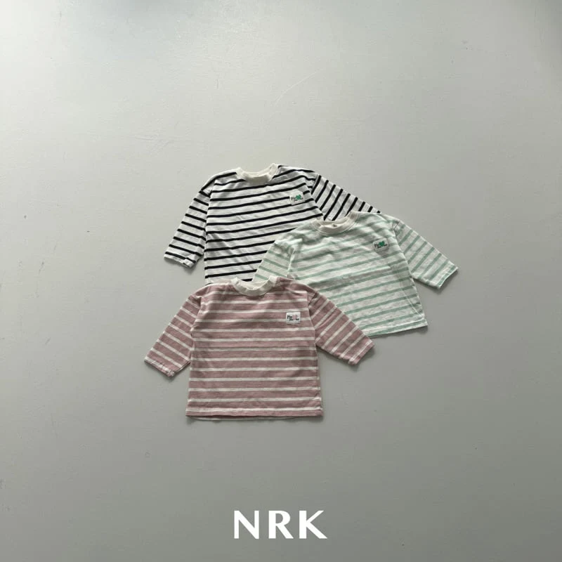 Nrk - Korean Children Fashion - #kidsshorts - Heart Stripe Tee