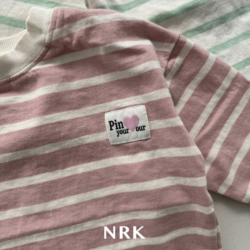 Nrk - Korean Children Fashion - #kidsstore - Heart Stripe Tee - 2