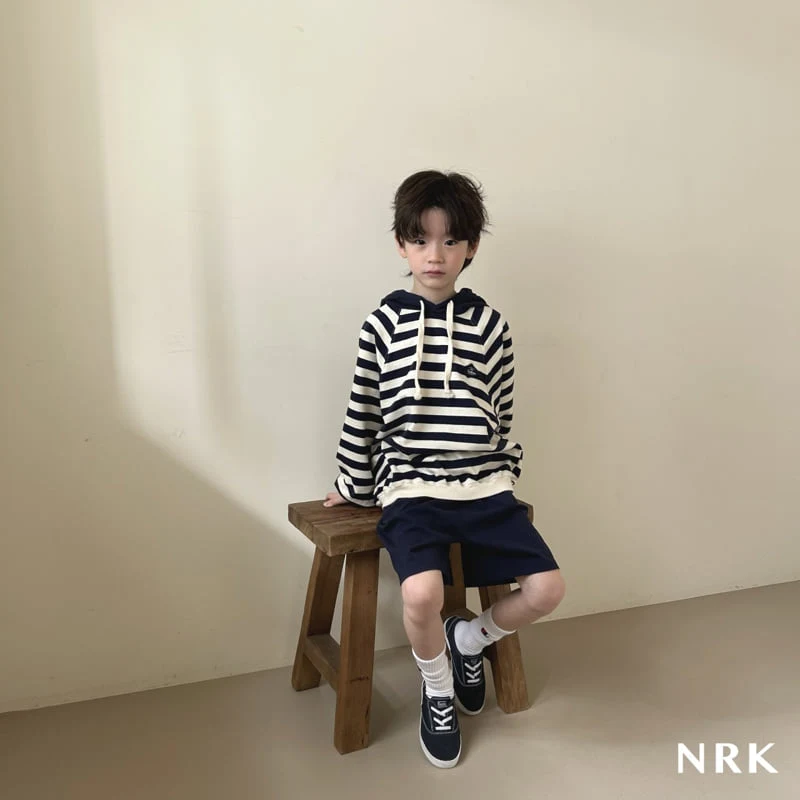 Nrk - Korean Children Fashion - #kidzfashiontrend - Stripe Hood Top Bottom Set - 6