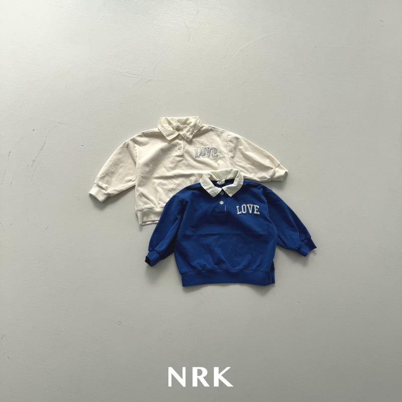 Nrk - Korean Children Fashion - #littlefashionista - Love Collar Top Bottom Set