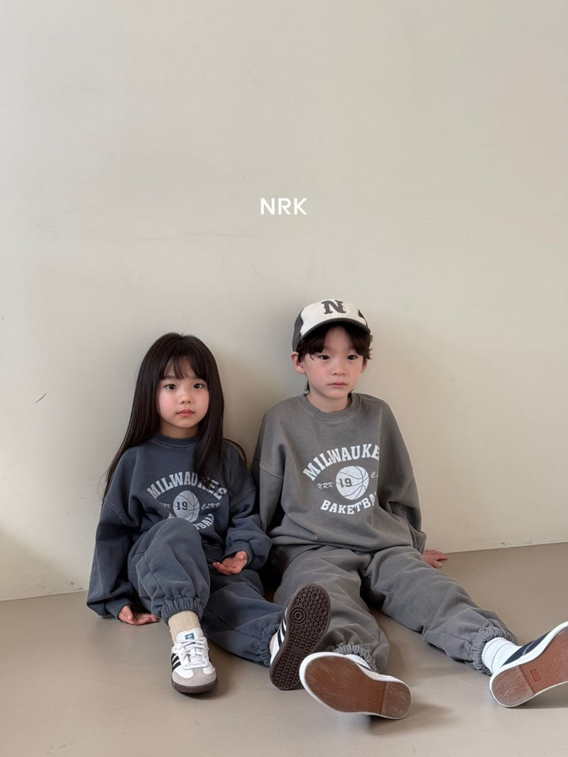 Nrk - Korean Children Fashion - #littlefashionista - Pigment Top Bottom Set - 6