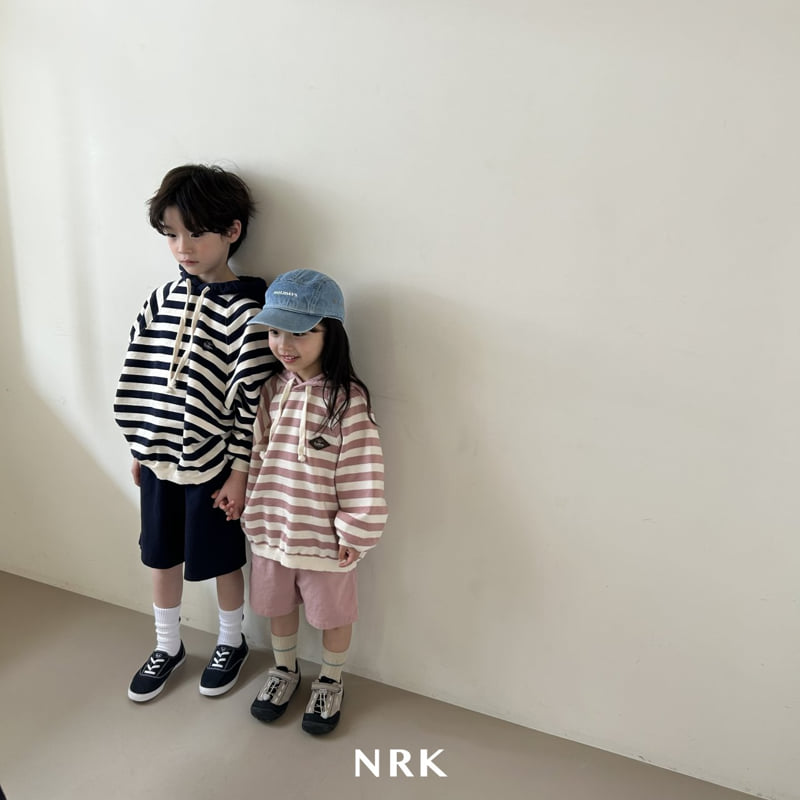 Nrk - Korean Children Fashion - #magicofchildhood - Stripe Hood Top Bottom Set - 9