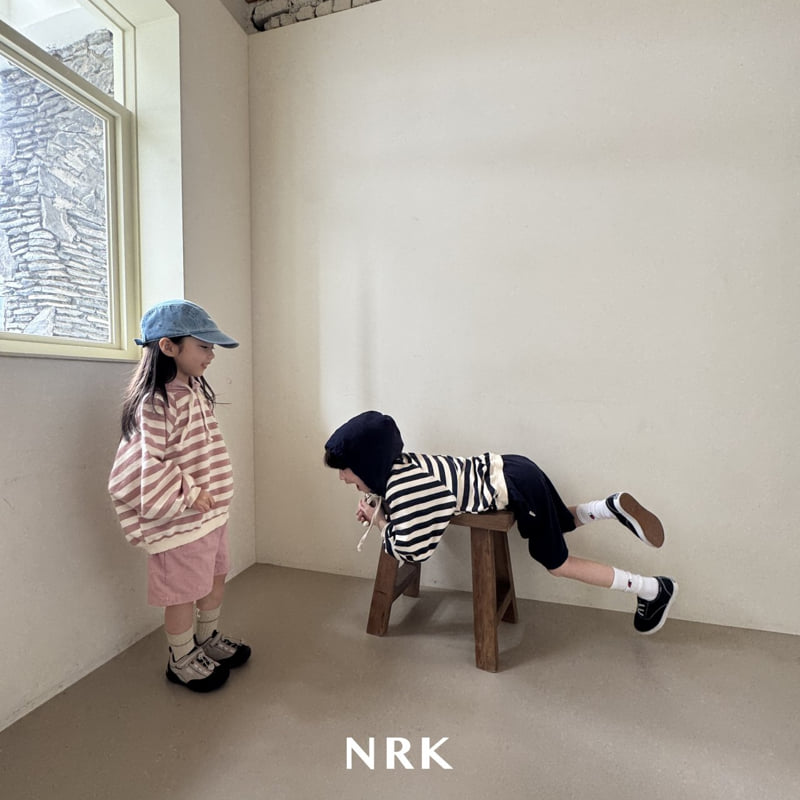 Nrk - Korean Children Fashion - #minifashionista - Stripe Hood Top Bottom Set - 10