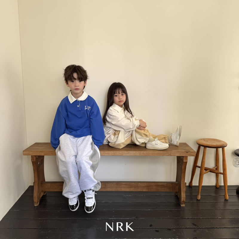 Nrk - Korean Children Fashion - #minifashionista - Love Collar Top Bottom Set - 4