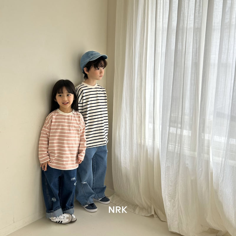 Nrk - Korean Children Fashion - #prettylittlegirls - Heart Stripe Tee - 8