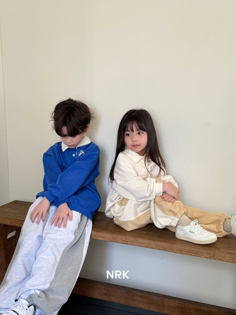 Nrk - Korean Children Fashion - #todddlerfashion - Love Collar Top Bottom Set - 5