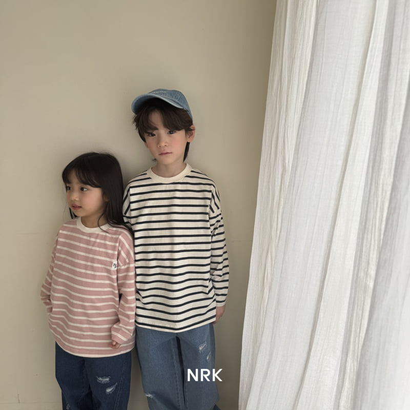Nrk - Korean Children Fashion - #toddlerclothing - Heart Stripe Tee - 10