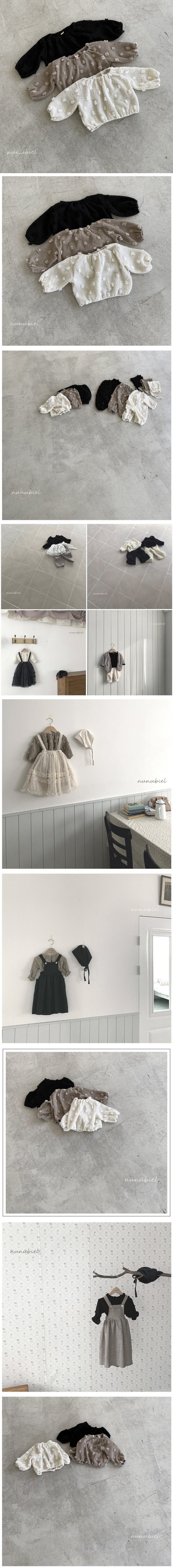 Nunubiel - Korean Children Fashion - #childofig - Pompom Blouse