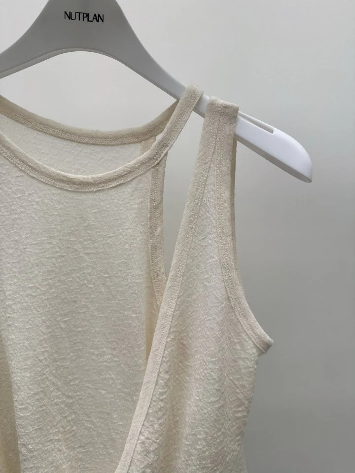 Nutplan - Korean Women Fashion - #momslook - And Sleeveless Tee - 2