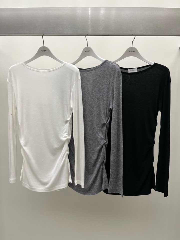 Nutplan - Korean Women Fashion - #momslook - Twis Long Tee
