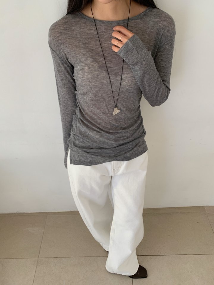 Nutplan - Korean Women Fashion - #momslook - Twis Long Tee - 5
