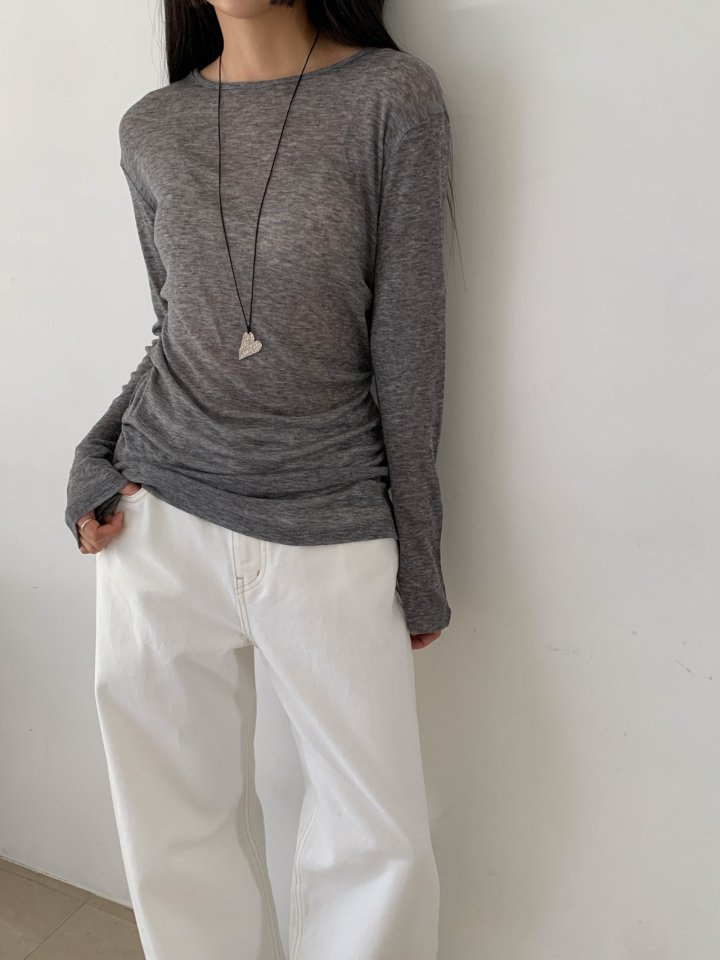 Nutplan - Korean Women Fashion - #momslook - Twis Long Tee - 6