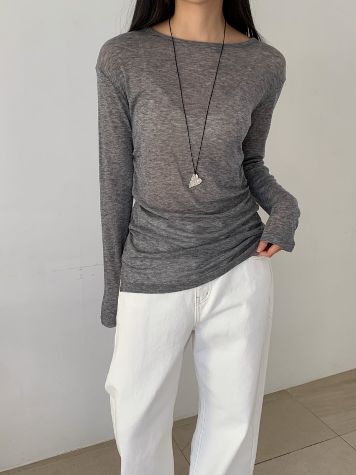 Nutplan - Korean Women Fashion - #momslook - Twis Long Tee - 7