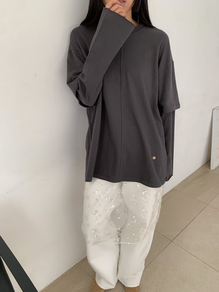 Nutplan - Korean Women Fashion - #momslook - Jek Tee - 4