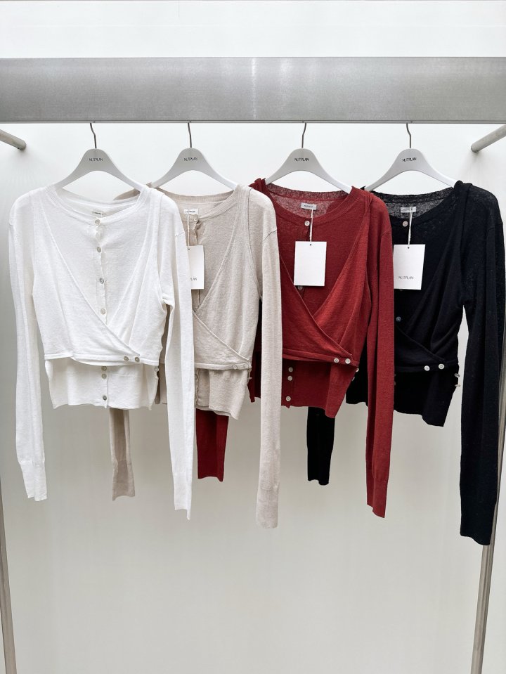 Nutplan - Korean Women Fashion - #restrostyle - Linen Cardigan Set
