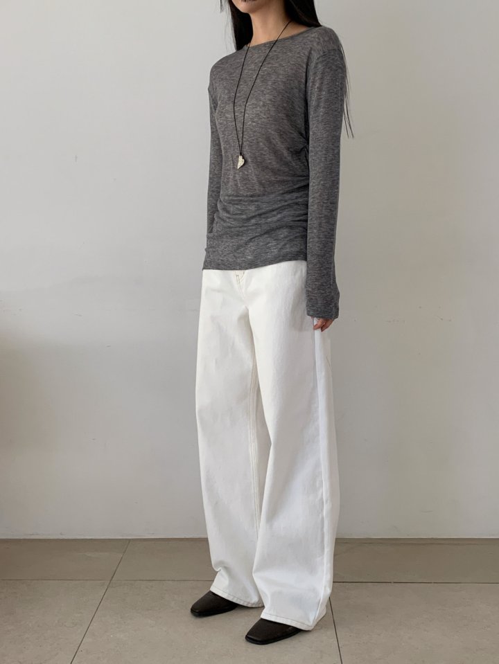 Nutplan - Korean Women Fashion - #vintageinspired - Twis Long Tee - 9