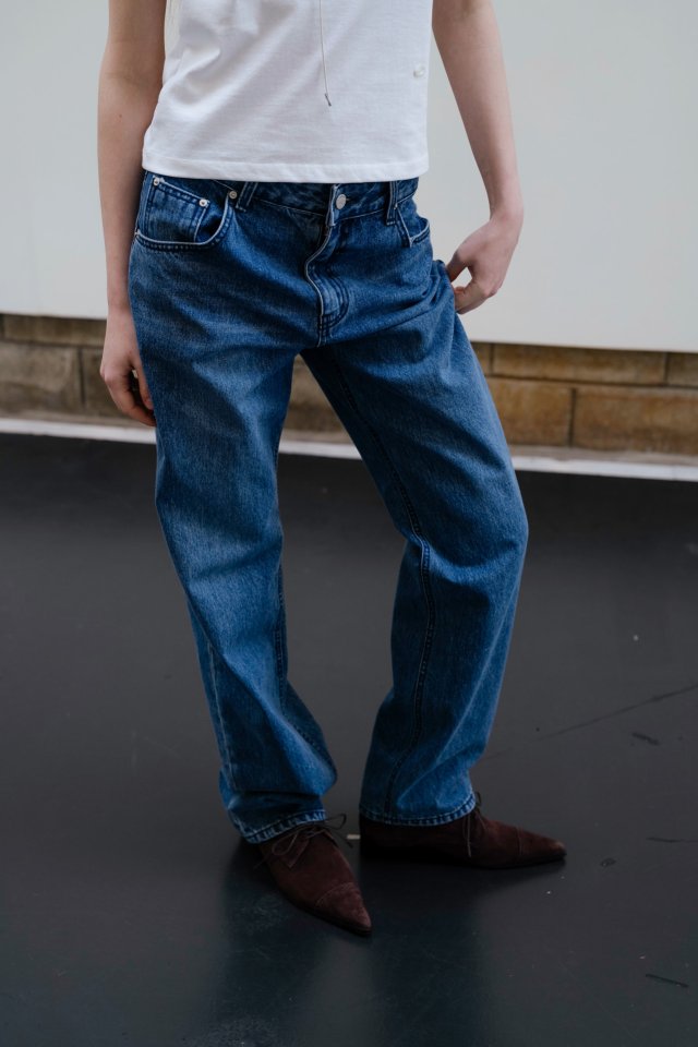 Nutplan - Korean Women Fashion - #womensfashion - Ink Denim Pants - 8