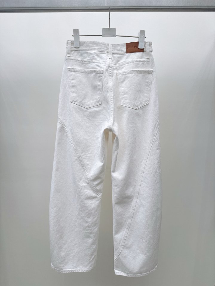 Nutplan - Korean Women Fashion - #womensfashion - Row Denim Pants - 2