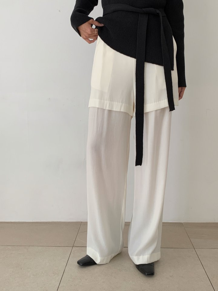 Nutplan - Korean Women Fashion - #womensfashion - Layered Pants - 3