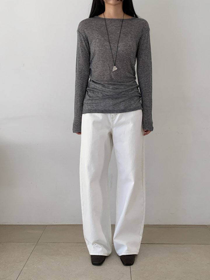 Nutplan - Korean Women Fashion - #womensfashion - Twis Long Tee - 8