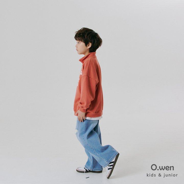 O Wen - Korean Children Fashion - #Kfashion4kids - Damage Washed Denim Pants - 10